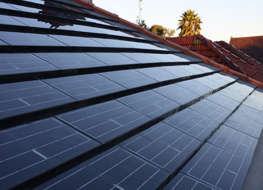 Solar roof tiles